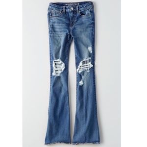 AE Denim X Hi-Rise Slim Flare Jean